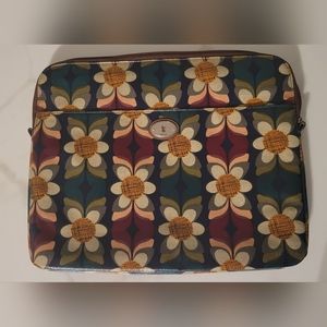 Fossil Floral Coated Canvas Laptop Case
